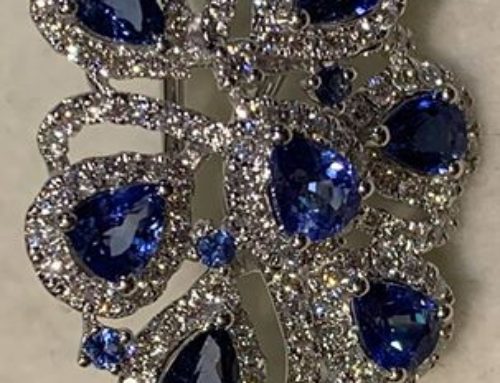 Ceylon Sapphire & Diamond Earrings